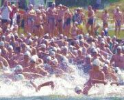 Startgew&uuml;hl beim Langstreckenschwimmen